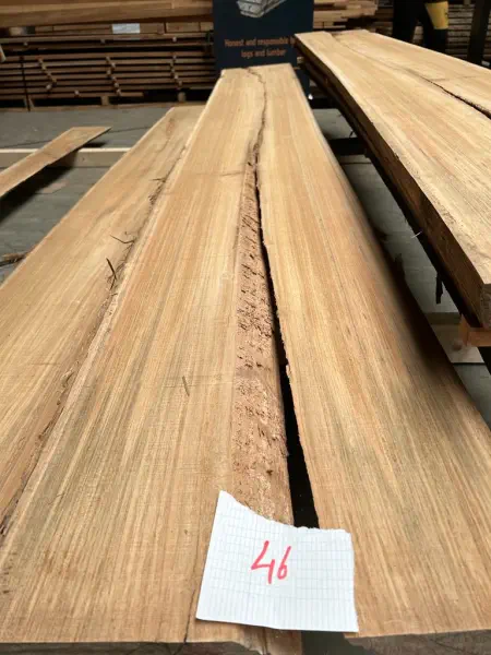 A photograph of a sawn log