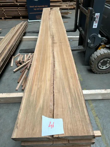 A photograph of a sawn log