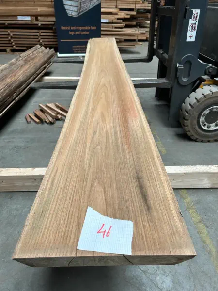 A photograph of a sawn log